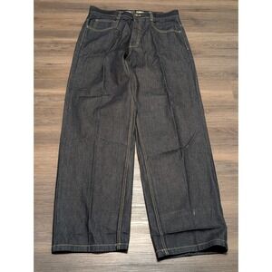 Southpole Mens Dark Wash Denim Jeans Baggy Fit Size 36x34